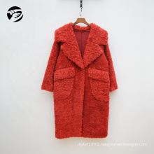 Winter Fashion Woman Long Turndown Collar woolen coat women jackets clothing